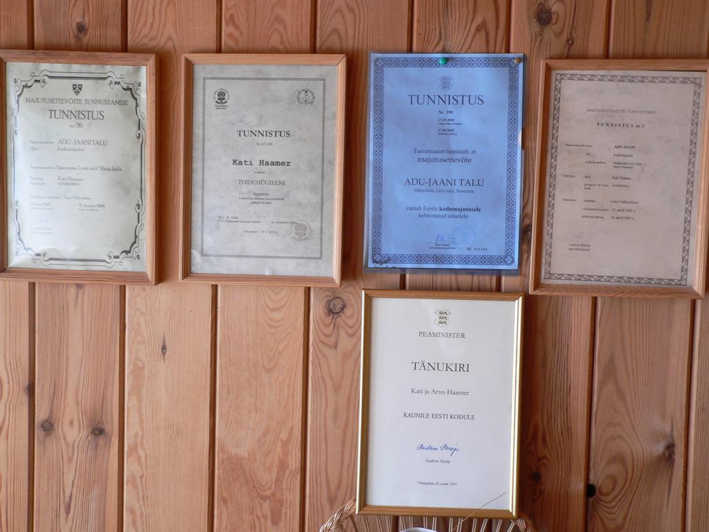 Adu-Jaani Kodumajutus Bed & Breakfast Matja Dış mekan fotoğraf